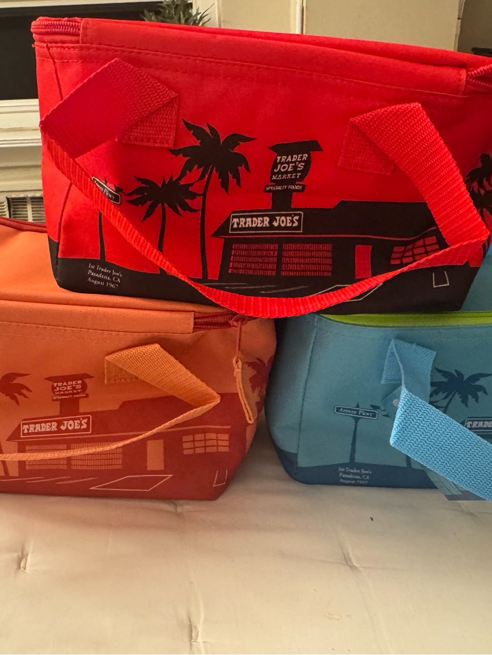Three Trader Joe’s Mini Insulated bags